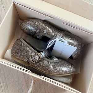 Jamie Kay Twinkle Ballet Flats in bronze - size 6